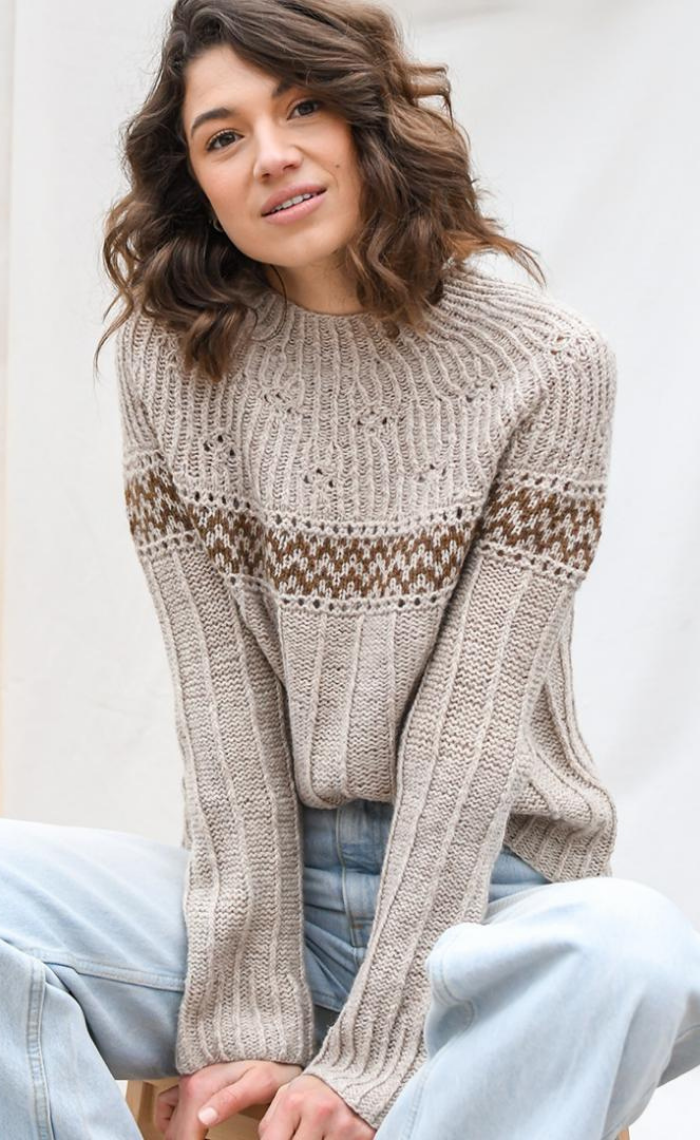 Jonna Pullover - BIO SHETLAND GOTS - Strickpaket
