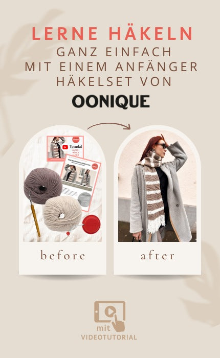 New Beginnings Häkel-Schal - Anfänger Häkelset mit Videotutorial