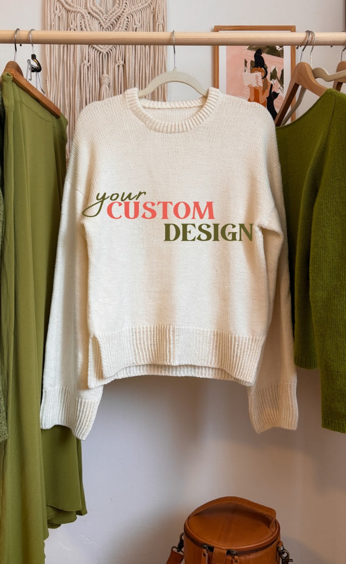 Studio Sweater with your desired motif - COOL WOOL BIG - Knitting kit