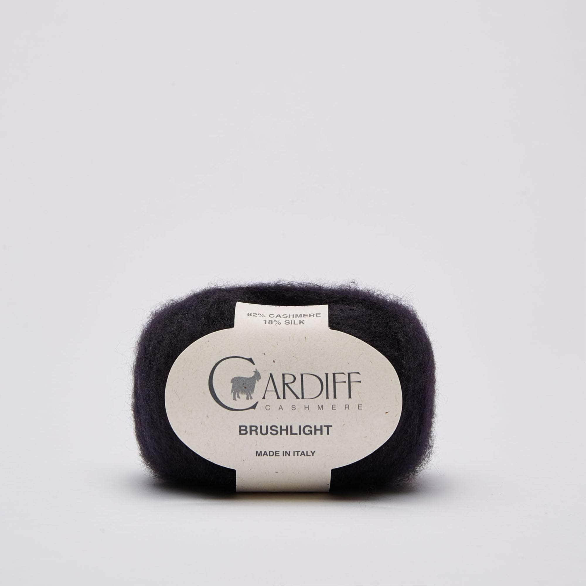 CARDIFF CASHMERE Garn 110 - BLACK Brushlight
