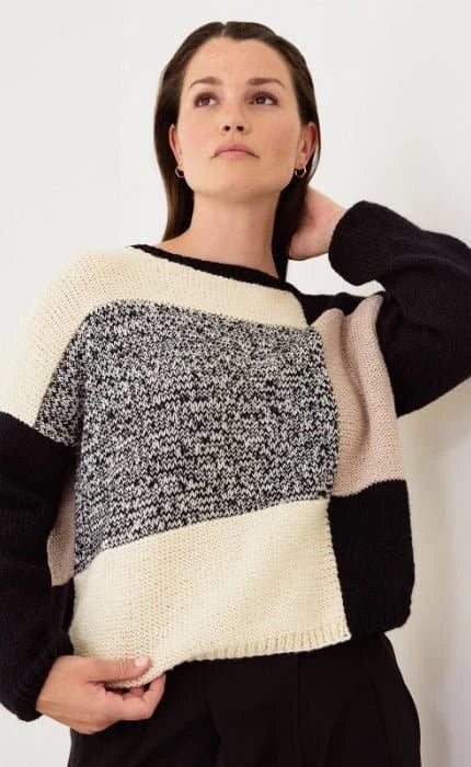 Colorblock Pullover - COOL WOOL & ECOPUNO - Strickpaket von LANA GROSSA jetzt online kaufen bei OONIQUE