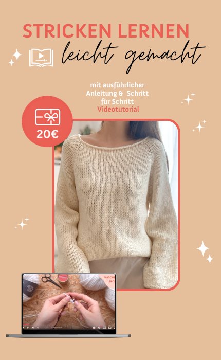 Digitaler Strickkurs: New Beginnings Sweater - Anfängerkurs mit Videotutorial von OONIQUE STUDIO jetzt online kaufen bei OONIQUE