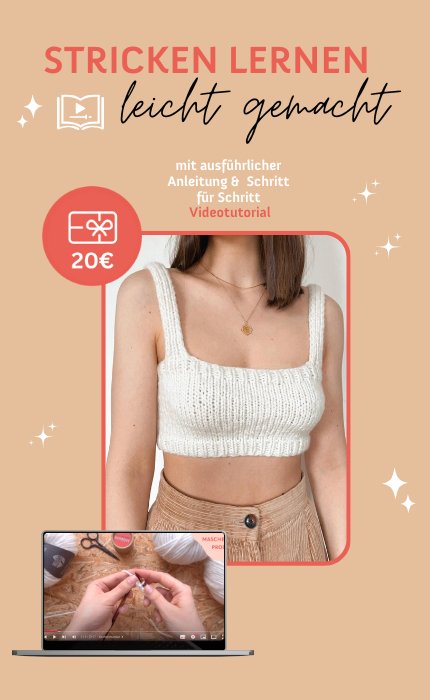 Digitaler Strickkurs: New Beginnings Top - Anfängerkurs mit Videotutorial von OONIQUE STUDIO jetzt online kaufen bei OONIQUE