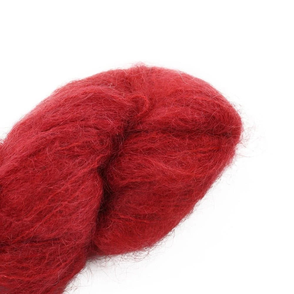 Fluffy Mohair solids handgefärbt von COWGIRL BLUES jetzt online kaufen bei OONIQUE