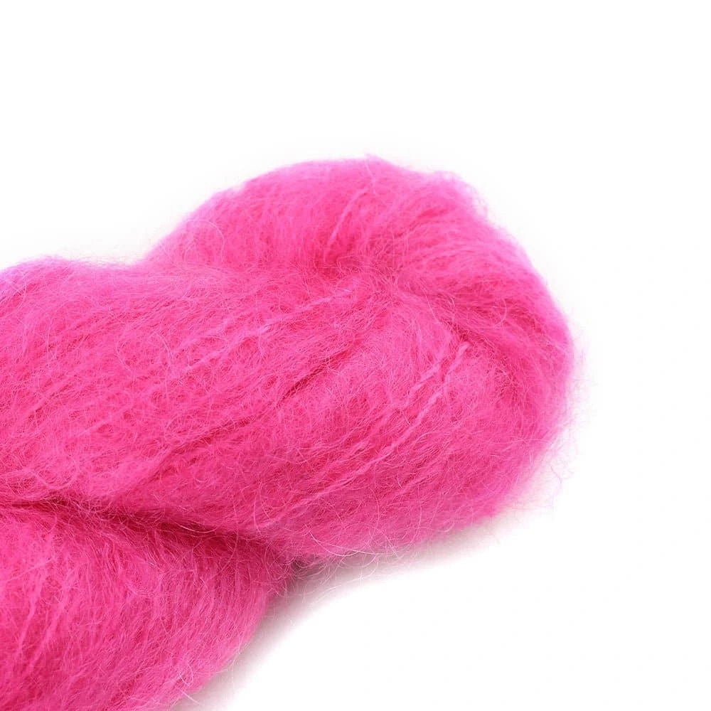 Fluffy Mohair solids handgefärbt von COWGIRL BLUES jetzt online kaufen bei OONIQUE