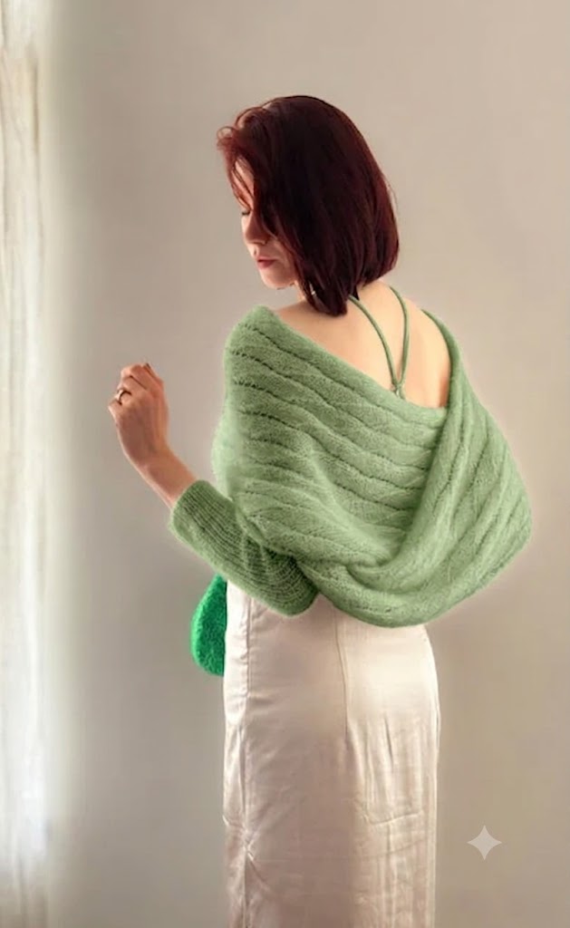 Fluffy Affair Bolero - The Merry Merino & Silky Kid - Knitting Kit