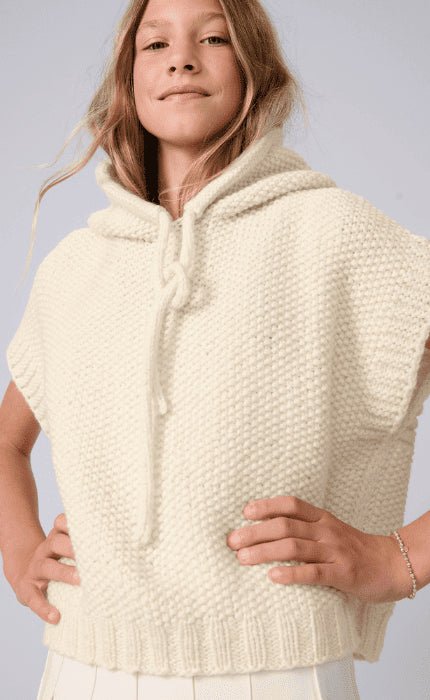 Kinder Hoodie - Pullunder - COOL MERINO BIG - Strickpaket von LANA GROSSA jetzt online kaufen bei OONIQUE