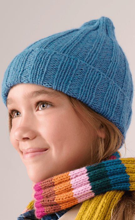 Kinder Rippenmütze - ECOPUNO - Strickpaket von LANA GROSSA jetzt online kaufen bei OONIQUE