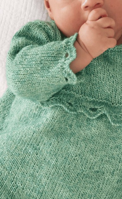 Kinderkleid mit Besatz - ECOPUNO - Strickpaket von LANA GROSSA jetzt online kaufen bei OONIQUE