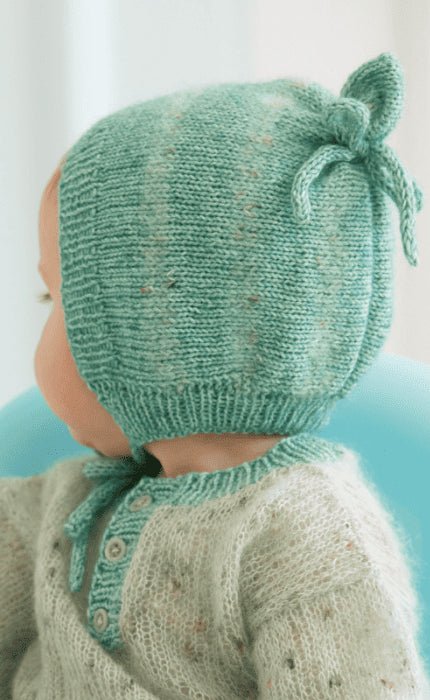 Kindermütze mit Schleife - NATURAL SUPERKID TWEED & ECOPUNO - Strickpaket von LANA GROSSA jetzt online kaufen bei OONIQUE