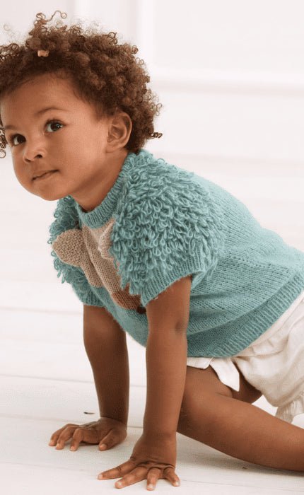 Kinderpullover mit Fuchs - ECOPUNO - Strickpaket von LANA GROSSA jetzt online kaufen bei OONIQUE