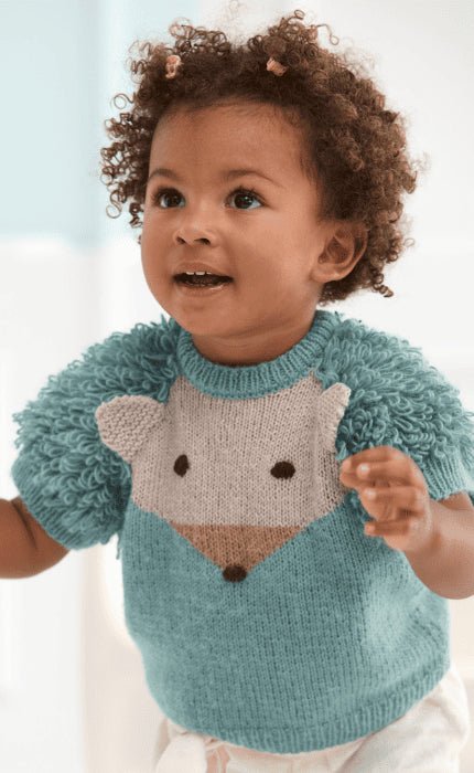 Kinderpullover mit Fuchs - ECOPUNO - Strickpaket von LANA GROSSA jetzt online kaufen bei OONIQUE