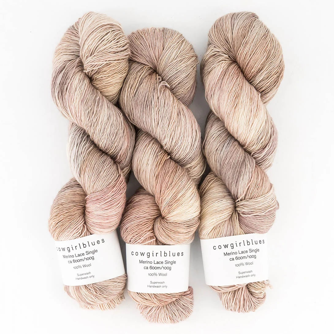 Merino SINGLE LACE gradient hand-dyed