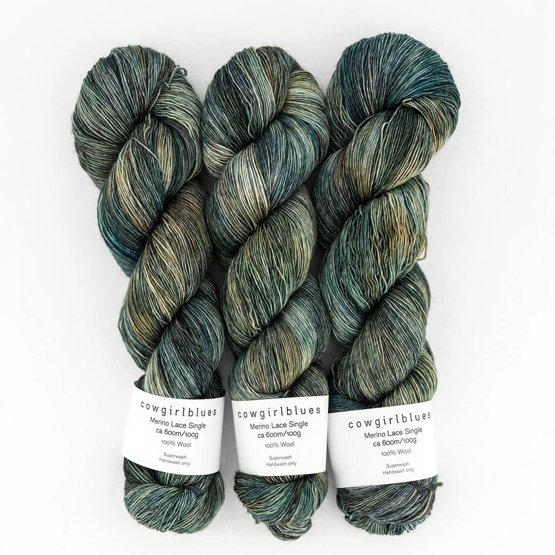 Merino SINGLE LACE gradient hand-dyed