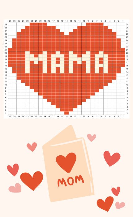 Muttertag - MAMA - Strickschrift von OONIQUE jetzt online kaufen bei OONIQUE