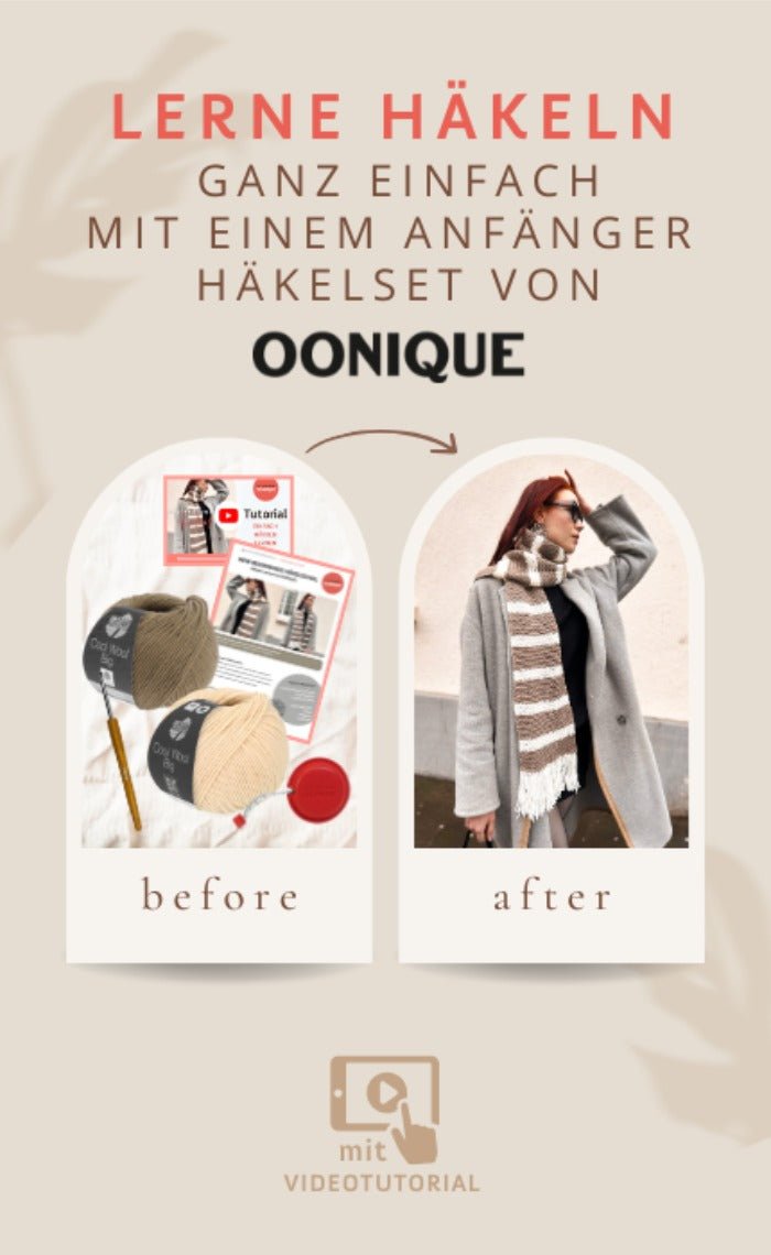 New Beginnings Häkel - Schal - Anfänger Häkelset mit Videotutorial von OONIQUE STUDIO jetzt online kaufen bei OONIQUE