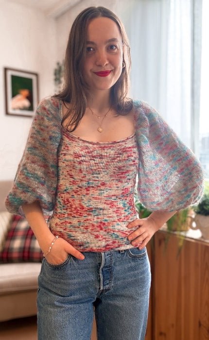 Ophelya Blouse Handgefärbte Edition - MERINO & KIDSILK - Strickpaket von OONIQUE STUDIO jetzt online kaufen bei OONIQUE