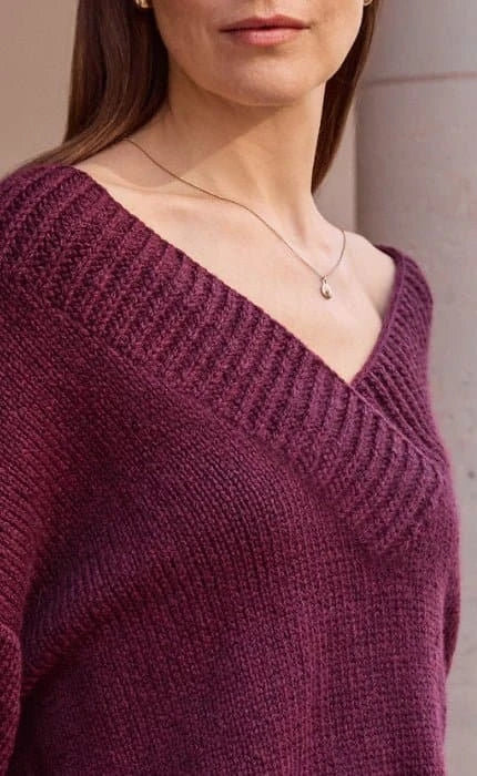 Pullover mit breitem Kragen - COOL MERINO - Strickpaket von LANA GROSSA jetzt online kaufen bei OONIQUE