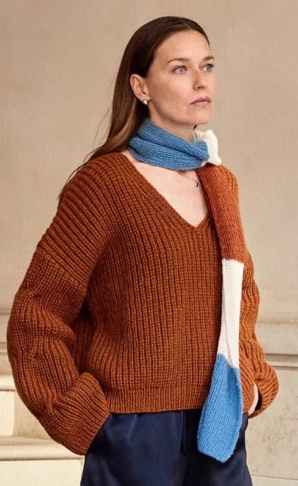 Pullover mit Verzopfung - ALTA MODA CASHMERE 16 - Strickpaket von LANA GROSSA jetzt online kaufen bei OONIQUE