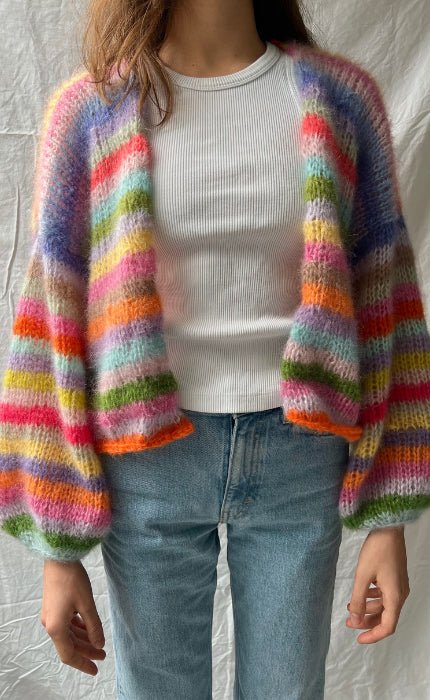 Rainbow Mohair Cardigan #cardiducoeur - SILKHAIR - Strickset von LESFILLESDUCOEUR jetzt online kaufen bei OONIQUE