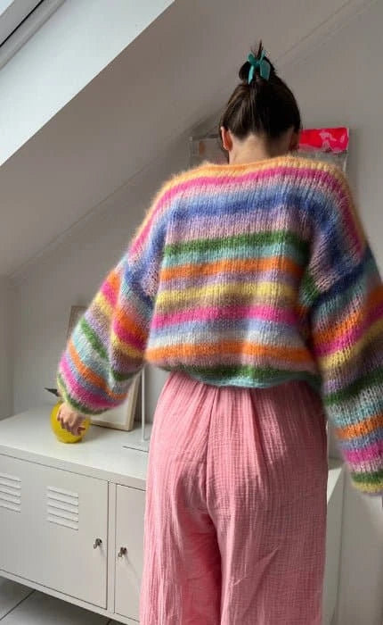 Rainbow Mohair Cardigan #cardiducoeur - SILKHAIR - Strickset von LESFILLESDUCOEUR jetzt online kaufen bei OONIQUE