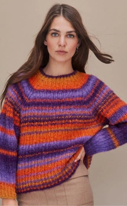 Top Down Pullover - GIGANTE - Strickset von LANA GROSSA jetzt online kaufen bei OONIQUE