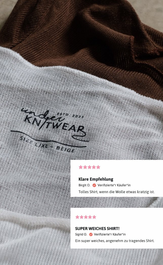 Underknitwear - Shirt - Beige von Underknitwear jetzt online kaufen bei OONIQUE