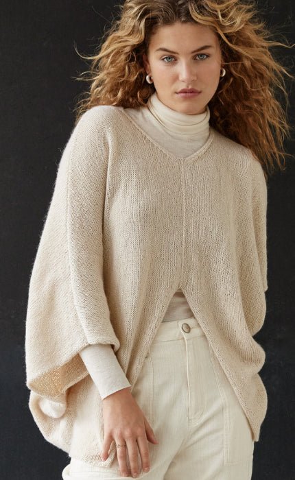 Pullover mit V-Ausschnitt - ECOPUNO - Strickset von LANA GROSSA jetzt online kaufen bei OONIQUE