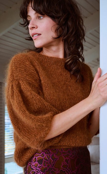 Kurzarm-Pullover - BRIGITTE NO. 3 - Strickset von LANA GROSSA jetzt online kaufen bei OONIQUE