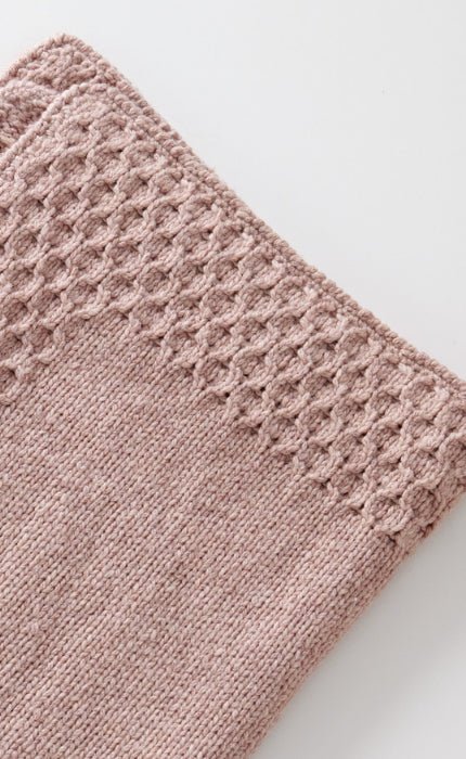 Decke mit Blendenmuster - COOL MERINO BIG - Strickset von LANA GROSSA jetzt online kaufen bei OONIQUE