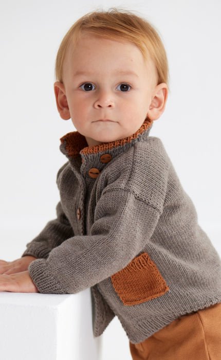 Cardigan mit Tasche - COOL WOOL - Strickset von LANA GROSSA jetzt online kaufen bei OONIQUE