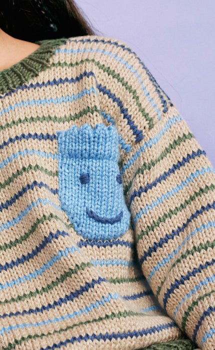 Pullover mit Tasche - PURO VEGANO - Strickset von LANA GROSSA jetzt online kaufen bei OONIQUE