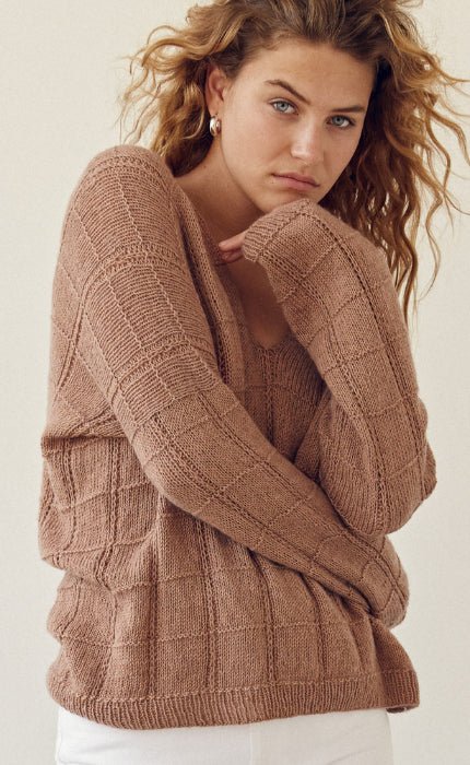 Pullover mit Karomuster - ECOPUNO - Strickset von LANA GROSSA jetzt online kaufen bei OONIQUE