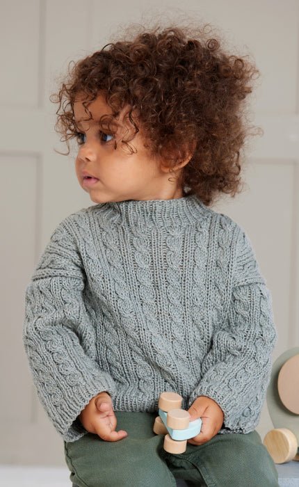 Pullover mit Zopfmuster - ALTA MODA COTOLANA - Strickset von LANA GROSSA jetzt online kaufen bei OONIQUE