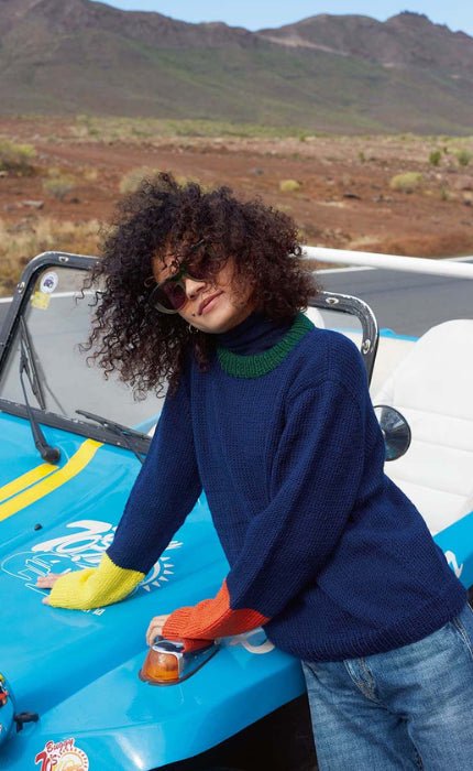Pullover glatt rechts mehrfarbig- POSEIDON - Strickset von LANG YARNS jetzt online kaufen bei OONIQUE