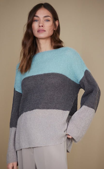 Pullover mit Blockstreifen - SETASURI - Strickset von LANA GROSSA jetzt online kaufen bei OONIQUE