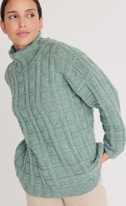Pullover im Würfelmuster - ALTA MODA CASHMERE 16 - Strickset von LANA GROSSA jetzt online kaufen bei OONIQUE