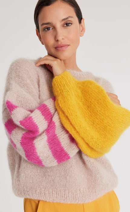 Pullover mit Ballonärmeln - MOHAIR MODA - Strickset von LANA GROSSA jetzt online kaufen bei OONIQUE