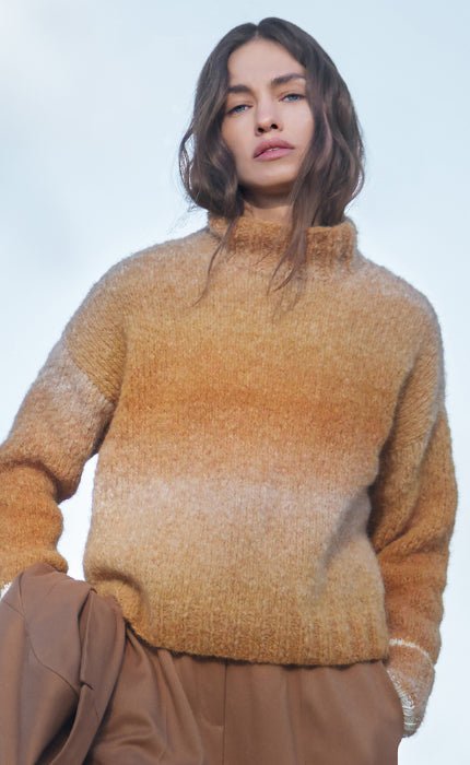 Pullover mit Stehkragen - COOL MERINO & AVIO- Strickset von LANA GROSSA jetzt online kaufen bei OONIQUE