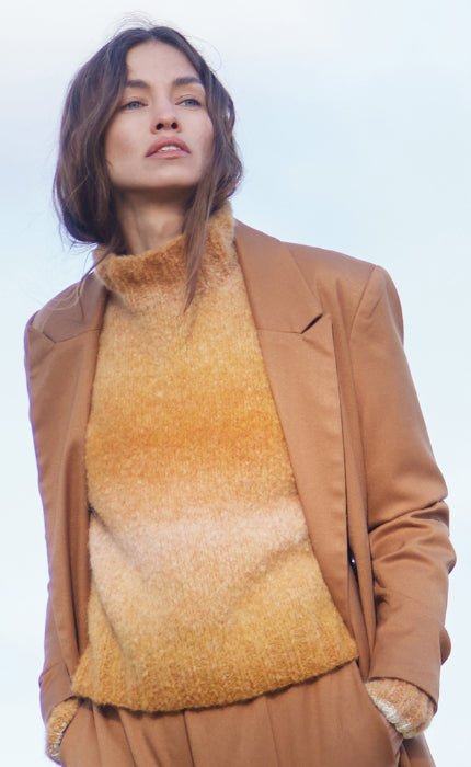 Pullover mit Stehkragen - COOL MERINO & AVIO- Strickset von LANA GROSSA jetzt online kaufen bei OONIQUE