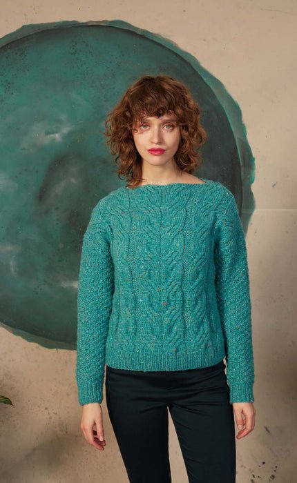 Pullover mit Zopfmuster - YOKO - Strickset von LANG YARNS jetzt online kaufen bei OONIQUE
