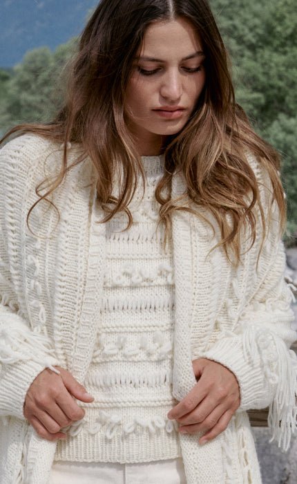 Pullover mit Schleifchenmuster - COOL MERINO BIG - Strickset von LANA GROSSA jetzt online kaufen bei OONIQUE