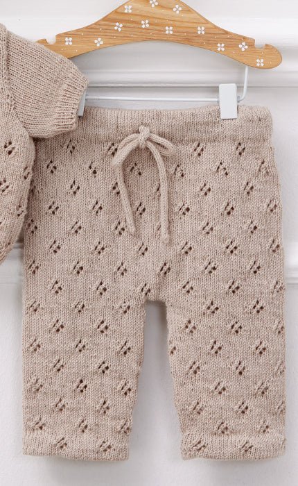 Hose mit Ajourmuster - COOL WOOL BABY - Strickset von LANA GROSSA jetzt online kaufen bei OONIQUE