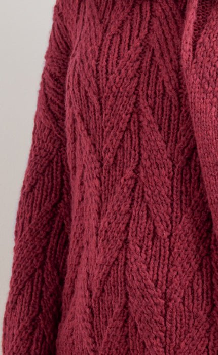 Pullover mit Ährenmuster - SPUMA- Strickset von LANA GROSSA jetzt online kaufen bei OONIQUE