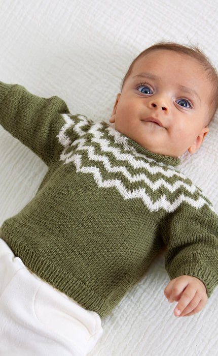 Pullover mit Jacquardmuster - COOL WOOL BABY - Strickset von LANA GROSSA jetzt online kaufen bei OONIQUE
