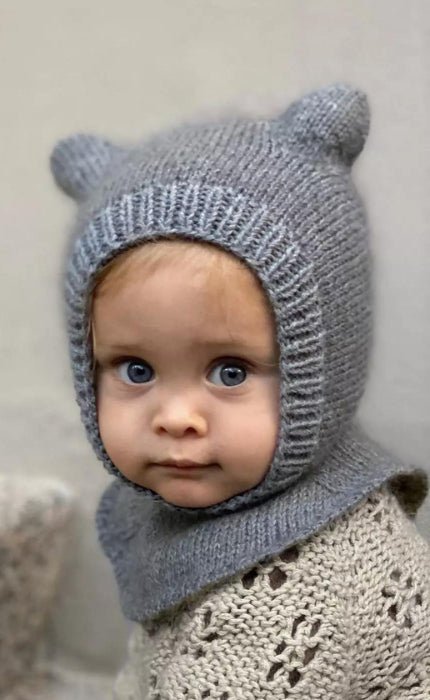 Baby Bear Balaclava - MERINO & SOFT SILK MOHAIR - Strickset von KNITTING FOR OLIVE jetzt online kaufen bei OONIQUE
