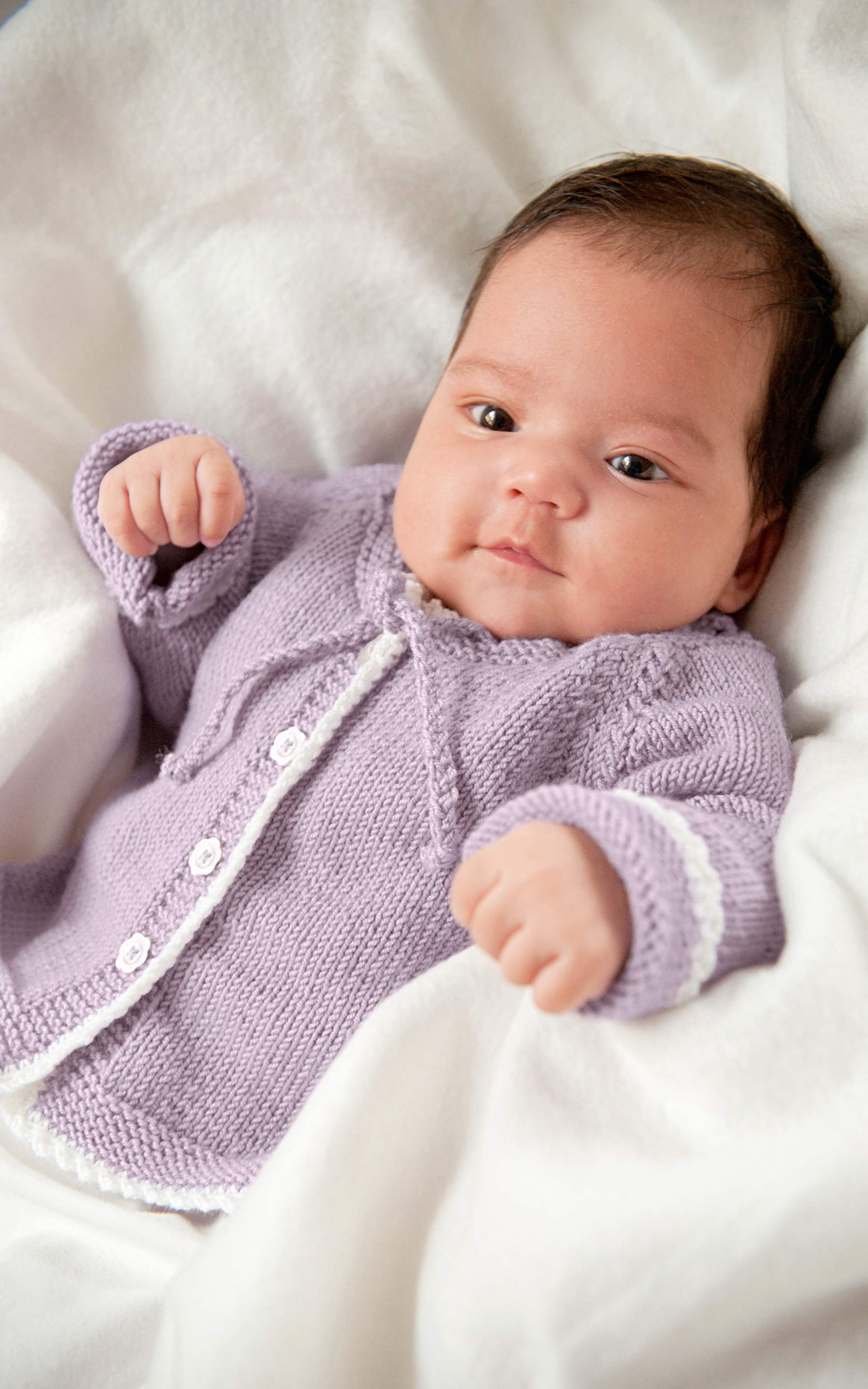 Baby Jacke mit Häkelrand - Strickset von LANA GROSSA jetzt online kaufen bei OONIQUE