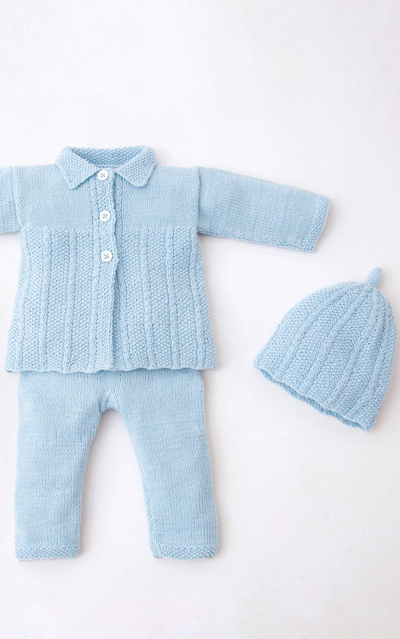 Baby Mantel, Hose und Mütze - Strickset von LANA GROSSA jetzt online kaufen bei OONIQUE