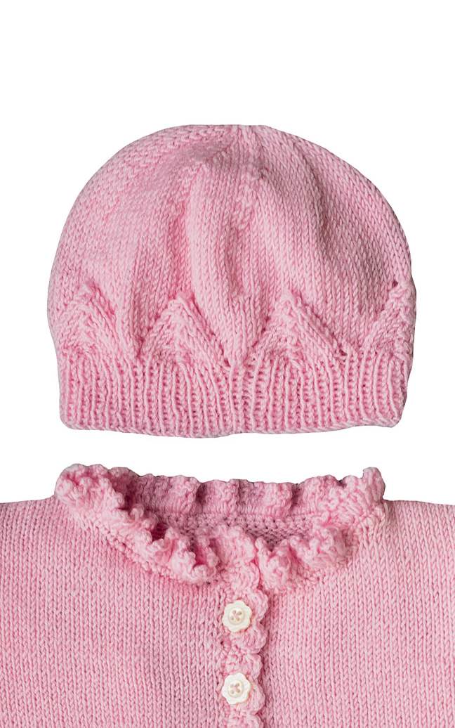 Baby Mütze mit Ajourmusterrand - Strickset von LANA GROSSA jetzt online kaufen bei OONIQUE
