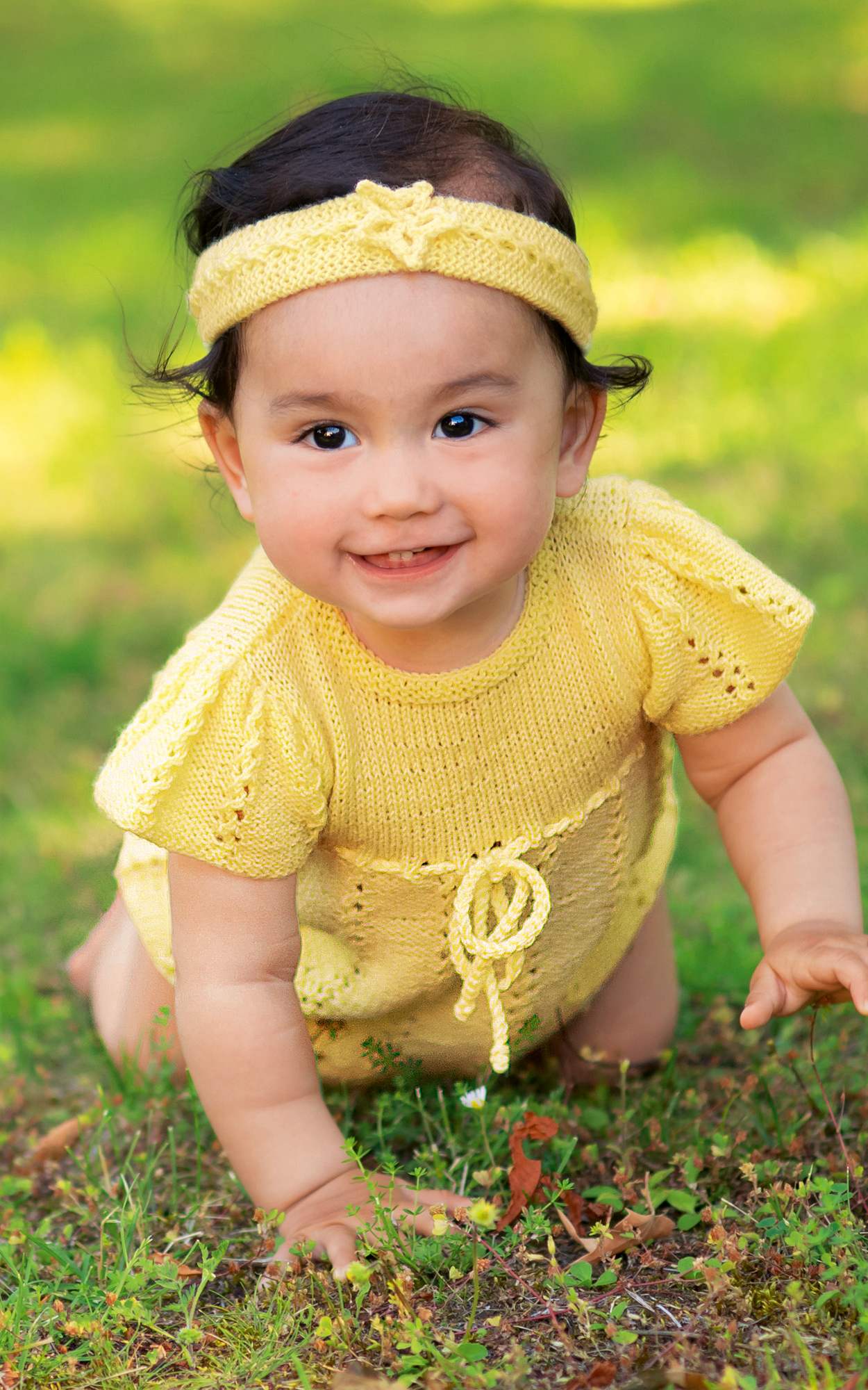 Baby Stirnband mit Blümchen - Strickset von LANA GROSSA jetzt online kaufen bei OONIQUE